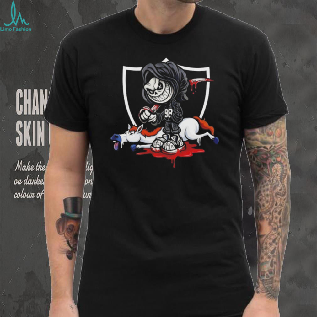 Maxx Crosby Raiders Skeleton Reaper Custom Logo Parody T Shirt