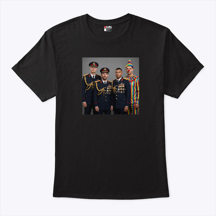 Mbappe Haaland Messi Ronaldo Dictator Meme T Shirt