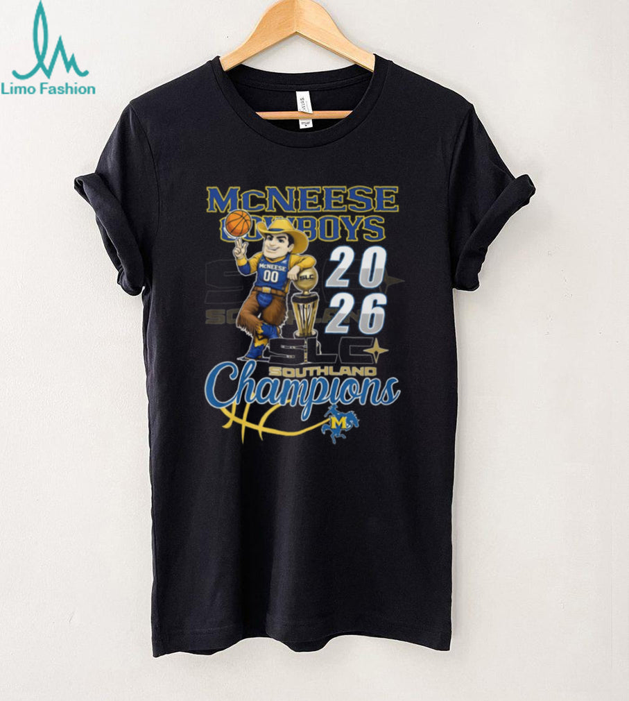 McNeese Cowboys 2026 SLC Southland Champions Basketball T Shirt