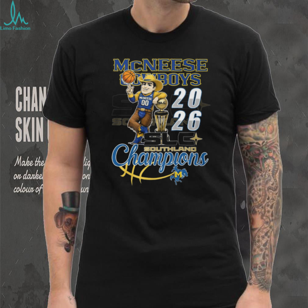 McNeese Cowboys 2026 SLC Southland Champions Basketball T Shirt