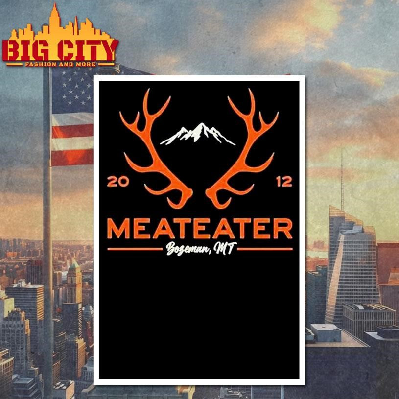 Meateater Elk Antlers Bozeman Mt 2012 Shirt