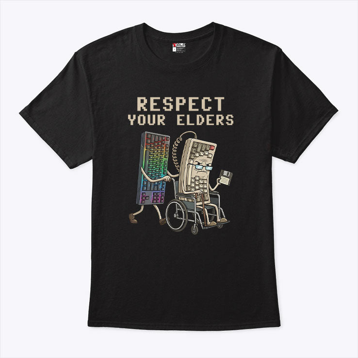 Mechanical Keyboard Respect Your Elders T Shirt