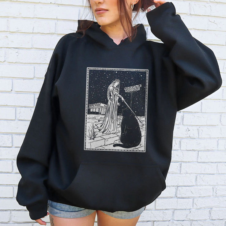 Medieval Cat Waffle House Tarot Style T Shirt