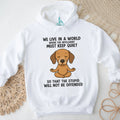 Meditating Dachshund Intelligent Must Keep Quiet T Shirt