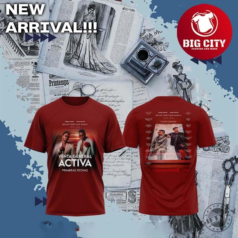 Mejor Tarde Que Nunca Us Uk Tour Music Special Two Sided Shirt