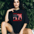 Memorial Day Remember and Honor American Flag Soldier T Shirt
