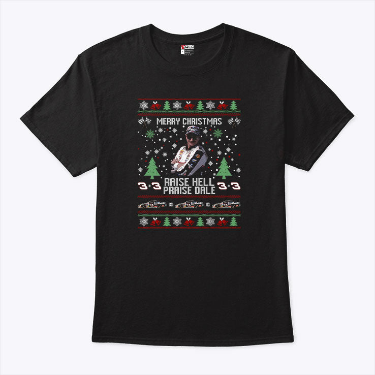 Merry Christmas Raise Hell Praise Dale Earnhardt T Shirt