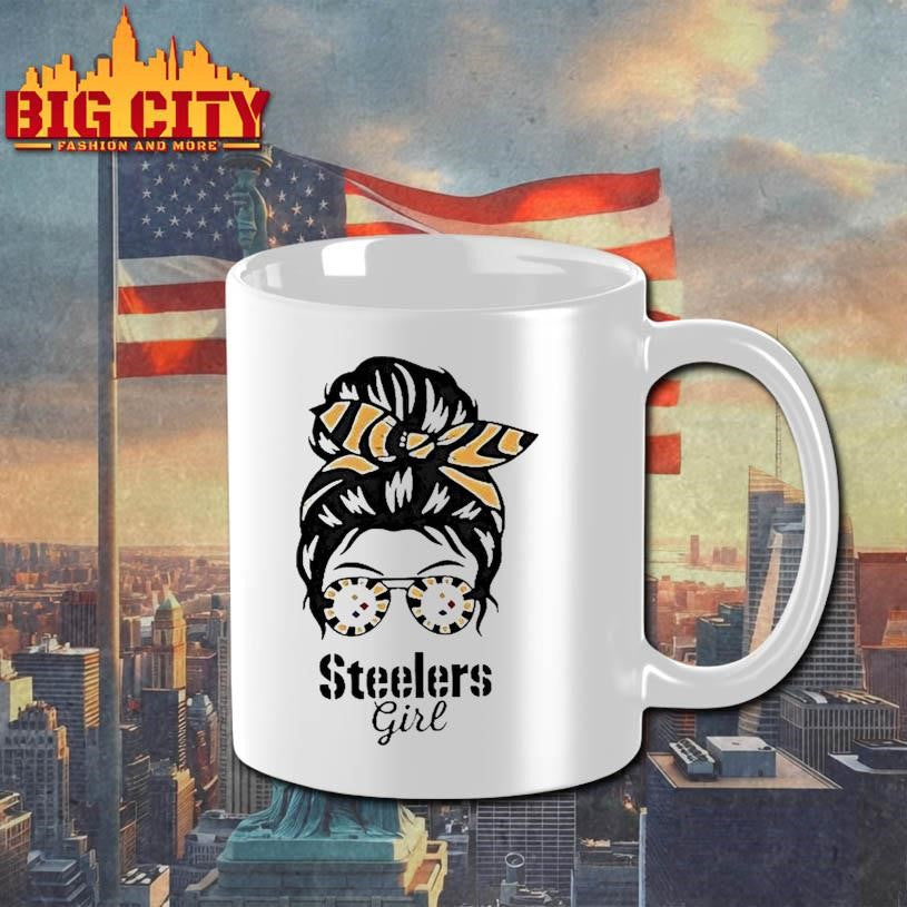 Messy Bun Steelers Girl Shirt