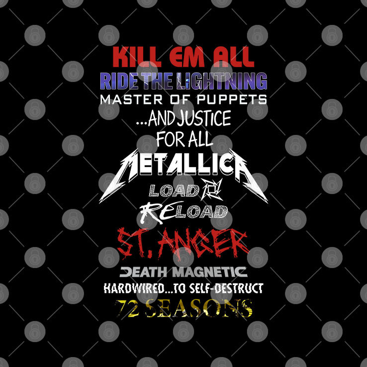 Metallica All Albums T Shirt