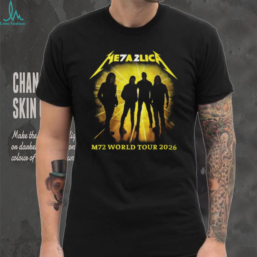 Metallica M72 World Tour 2026 Silhouette Lighting Effect T Shirt