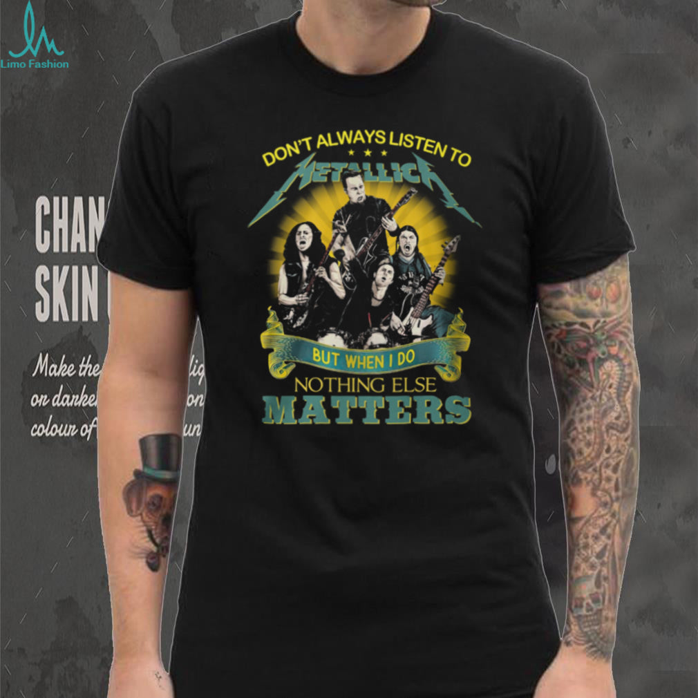 Metallica Nothing Else Matters Band Members Graphic T Shirt
