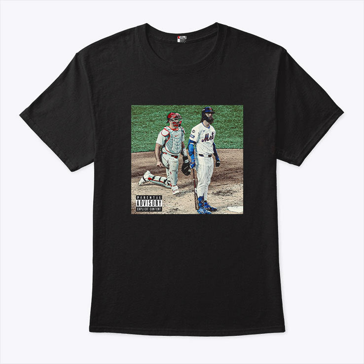 Mets Jesse Winker Parental Advisory Explicit Content T Shirt