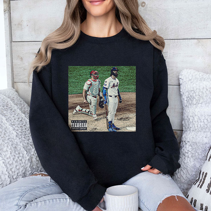 Mets Jesse Winker Parental Advisory Explicit Content T Shirt