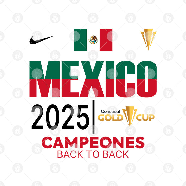 Mexico 2025 Concacaf Gold Cup Campeones T Shirt