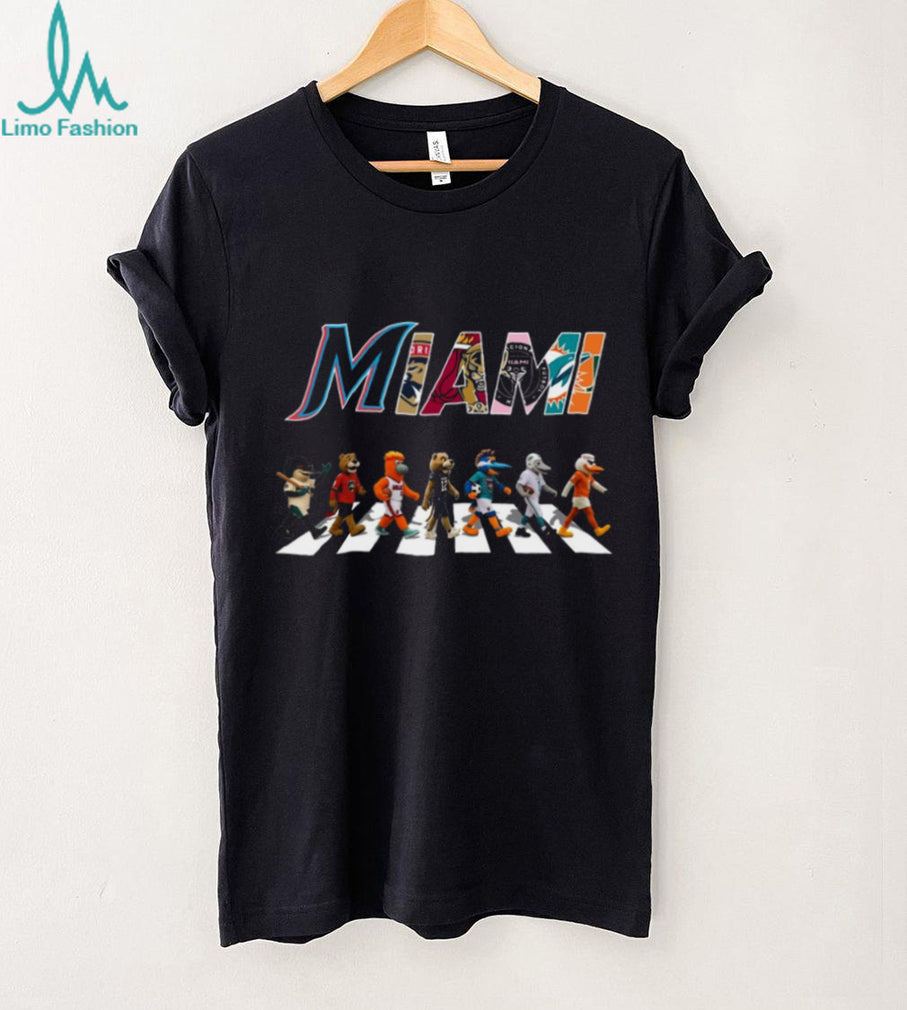 Miami City All Stars Mascots Crosswalk T Shirt Design T Shirt