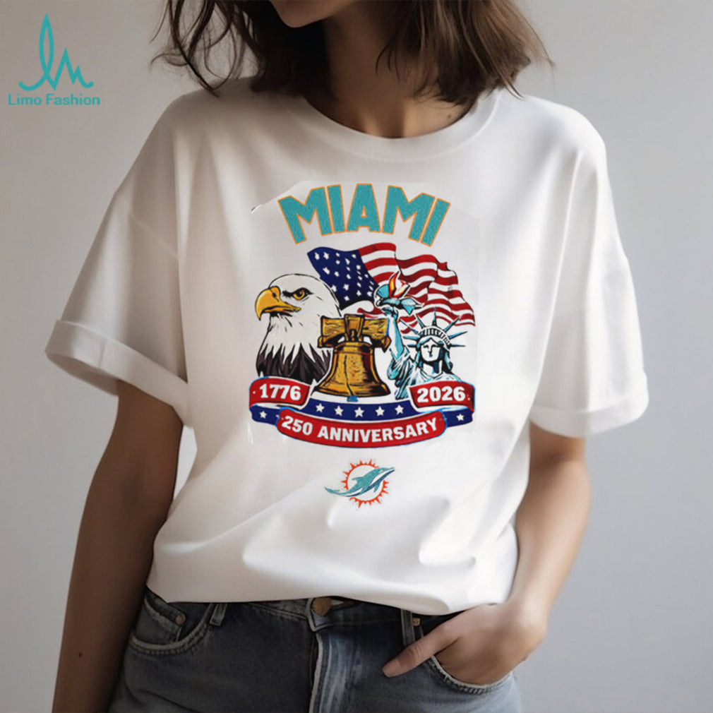 Miami Dolphins 250th Anniversary American Heritage Jersey T Shirt Personalized