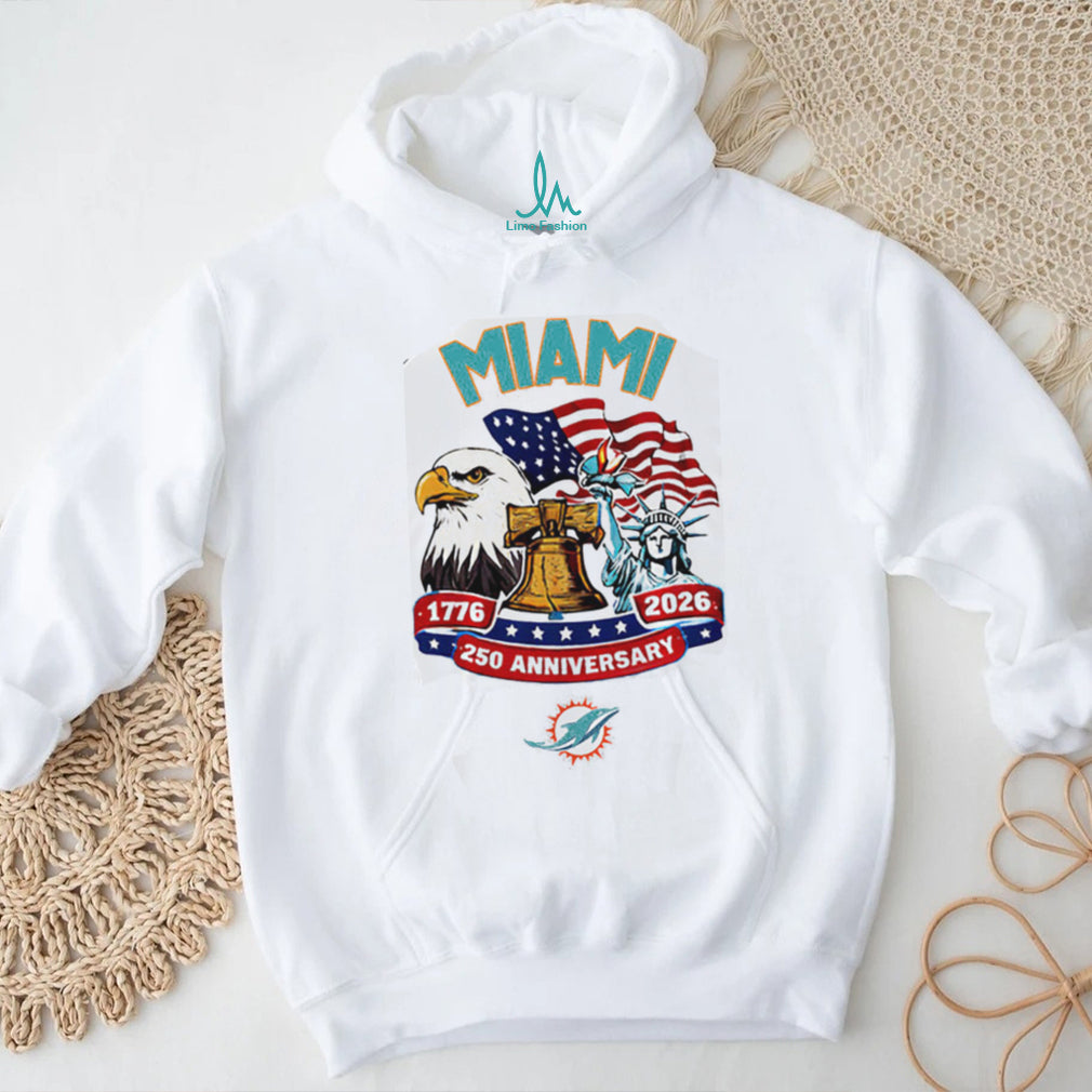 Miami Dolphins 250th Anniversary American Heritage Jersey T Shirt Personalized