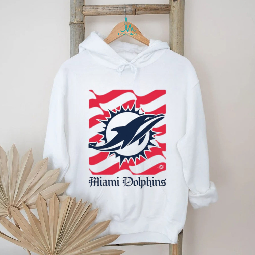 Miami Dolphins American 250th Flag Heritage Wordmark shirt
