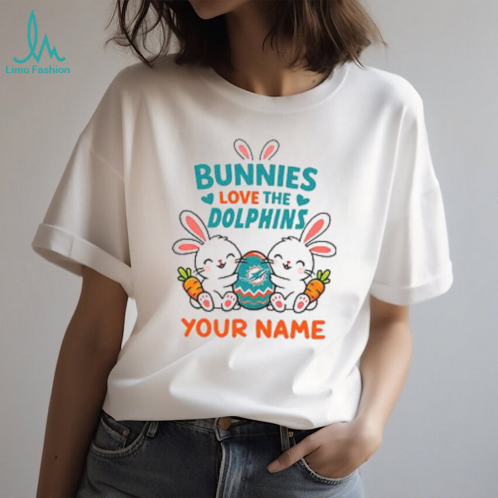 Miami Dolphins Custom Easter Bunny Stuffed T Shirt