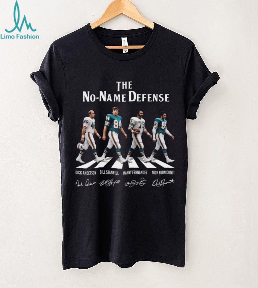 Miami Dolphins No Name Defense 1972 Vintage Retro Football Team Sports Fan Men Women Shirt
