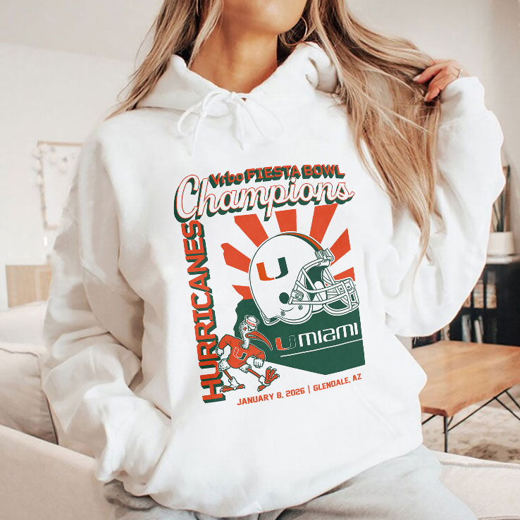 Miami Football Fiesta Bowl Champions T Shirt