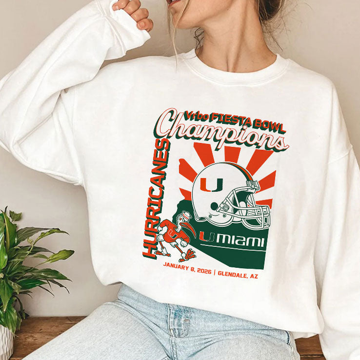 Miami Football Fiesta Bowl Champions T Shirt