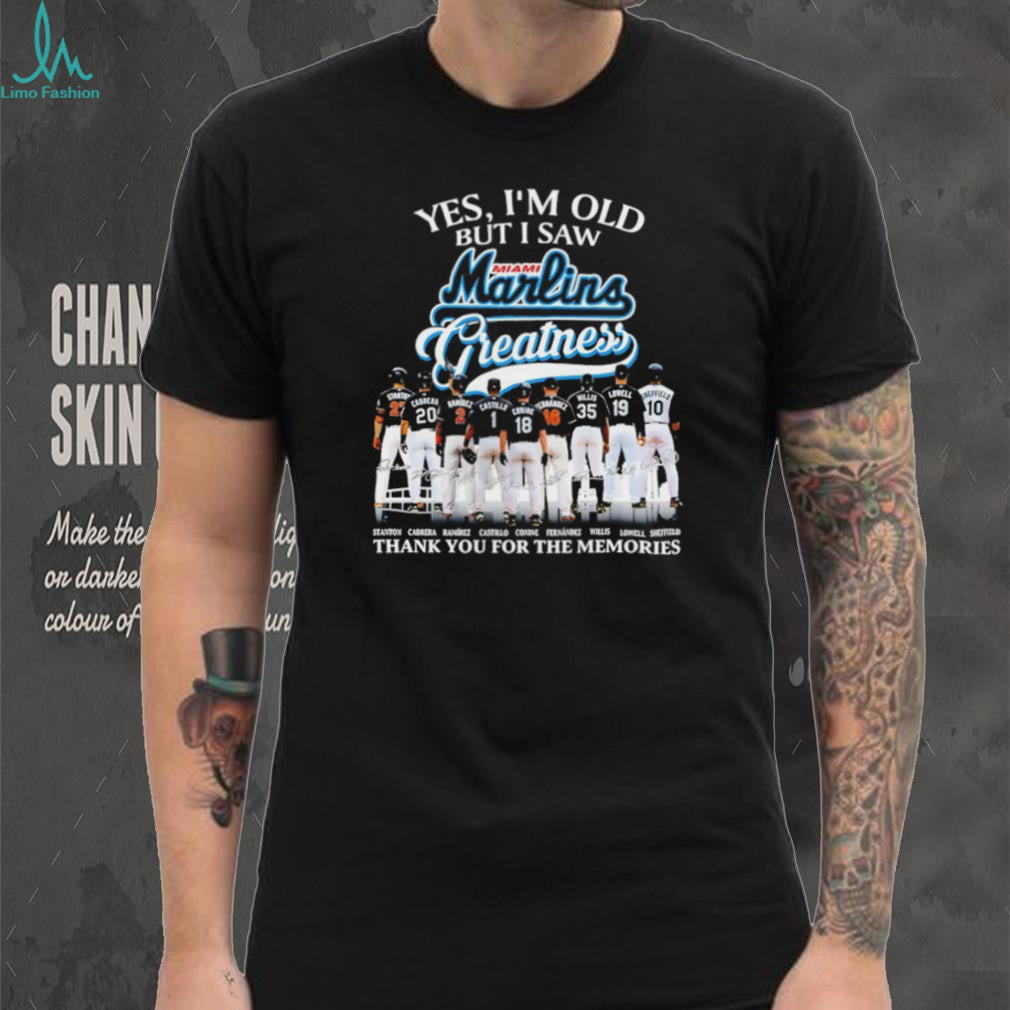 Miami Marlins Baseball Greatness Team Signature Memories Sports SweatT Shirt