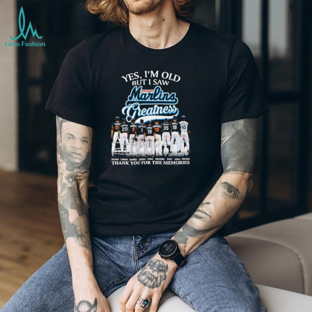 Miami Marlins Baseball Greatness Team Signature Memories Sports SweatT Shirt