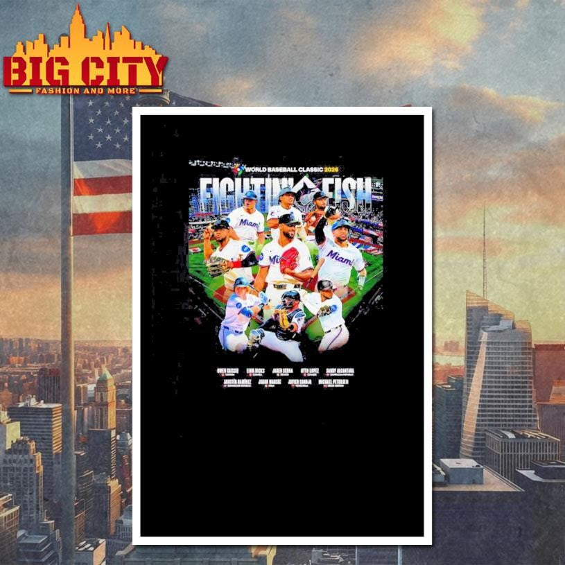 Miami Marlins World Baseball Classic 2026 Fightin’ fish Shirt
