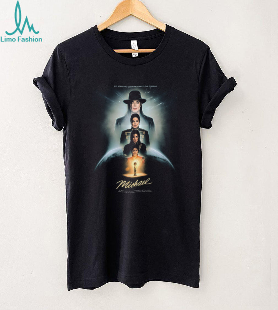 Michael Jackson Man In The Mirror Evolution Legacy Tribute Graphic T Shirt