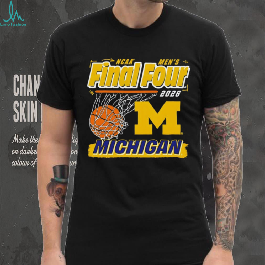 Michigan Basketball 2026 Final Four Net Graphic T Shirt