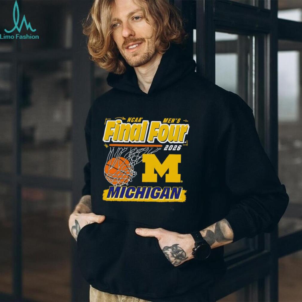 Michigan Basketball 2026 Final Four Net Graphic T Shirt