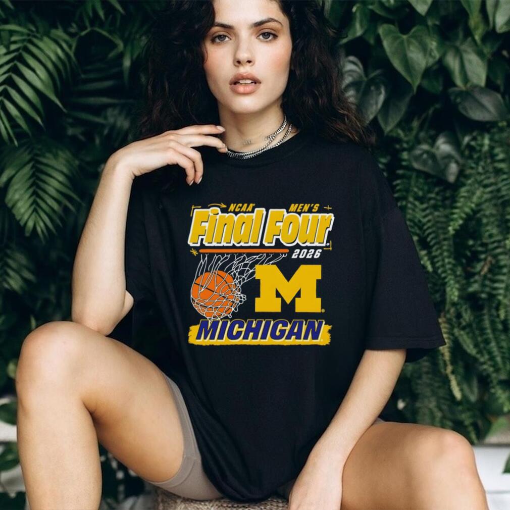 Michigan Basketball 2026 Final Four Net Graphic T Shirt