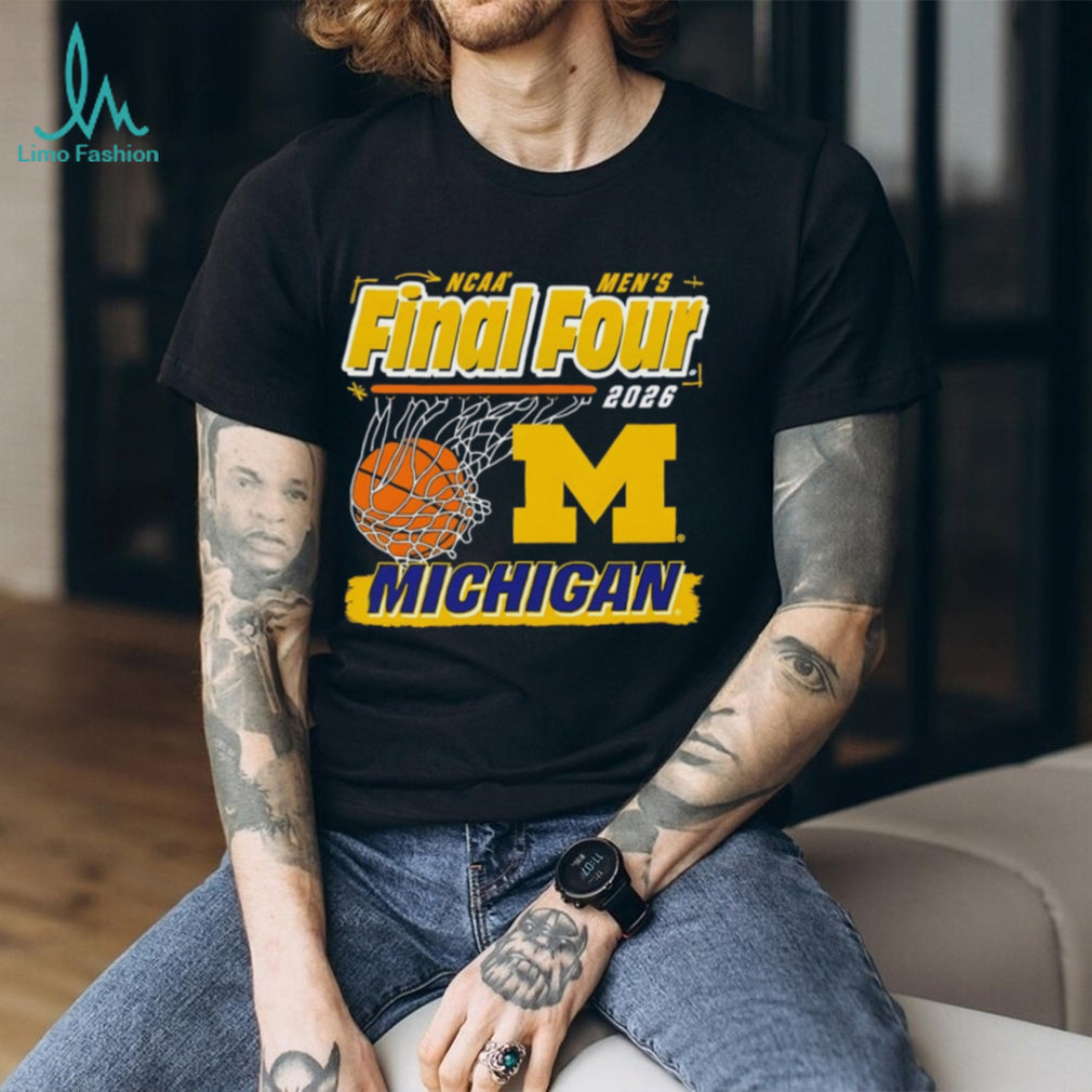 Michigan Basketball 2026 Final Four Net Graphic T Shirt