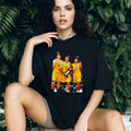 Michigan Basketball Champions Celebration Middle Finger Graphic T Shirt