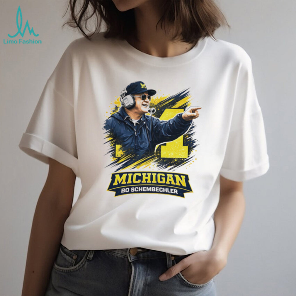Michigan Football Bo Schembechler Legend Tribute Sports T Shirt