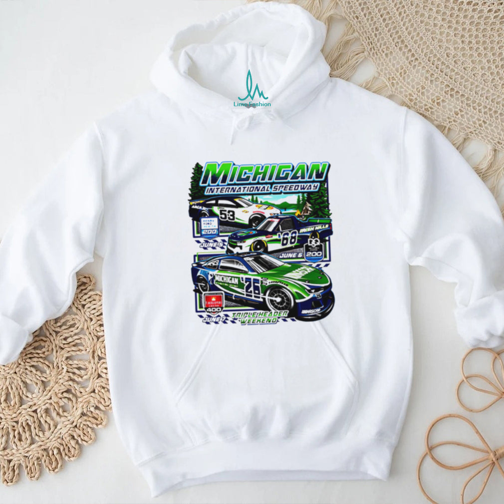 Michigan International Speedway Triple Header Racing T Shirt