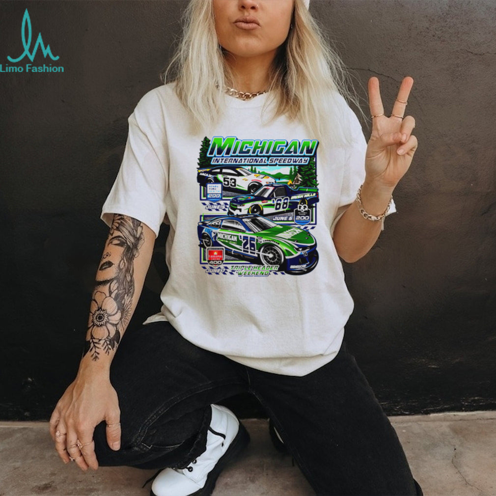 Michigan International Speedway Triple Header Racing T Shirt