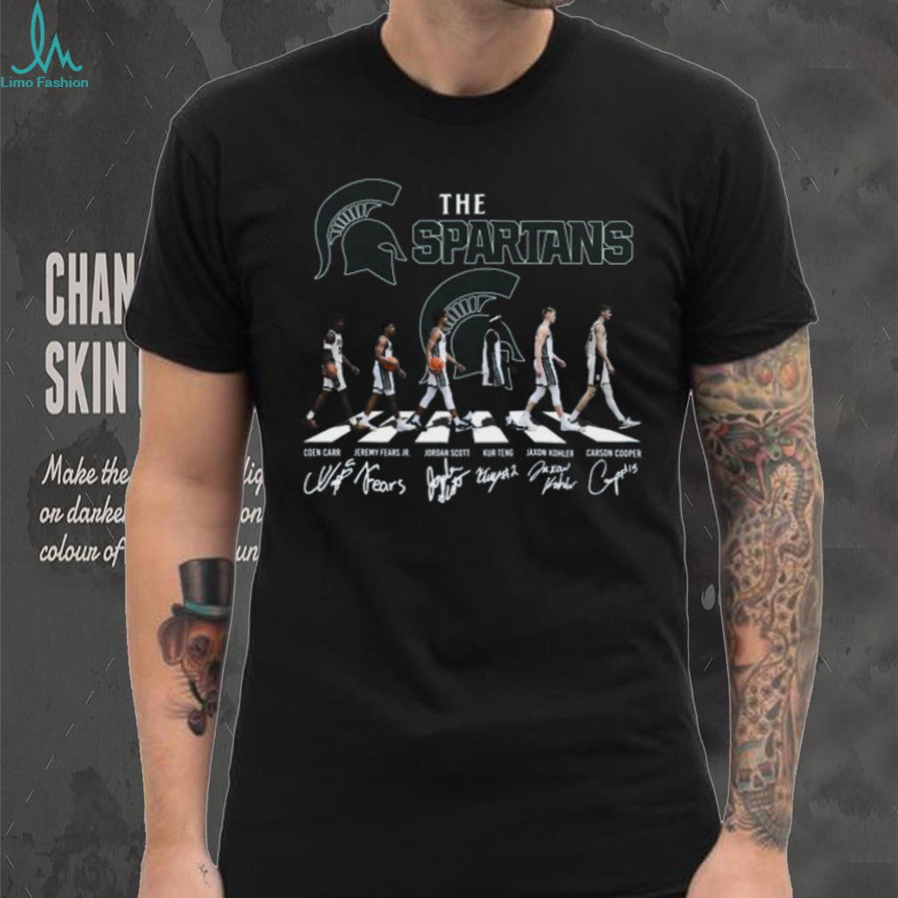 Michigan State Spartans Basketball Abbey Road Signature T Shirt