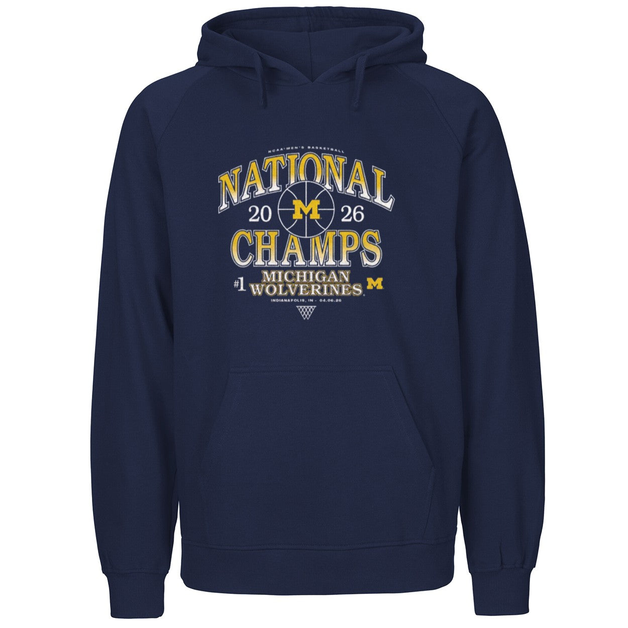 Michigan Wolverines #1 Men’s Basketball National Champs 2026 Shirt