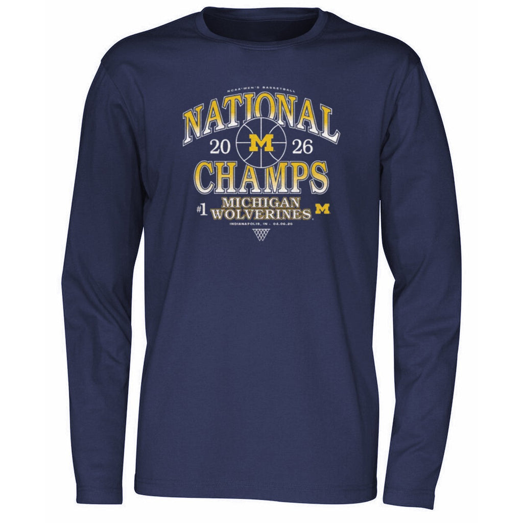 Michigan Wolverines #1 Men’s Basketball National Champs 2026 Shirt