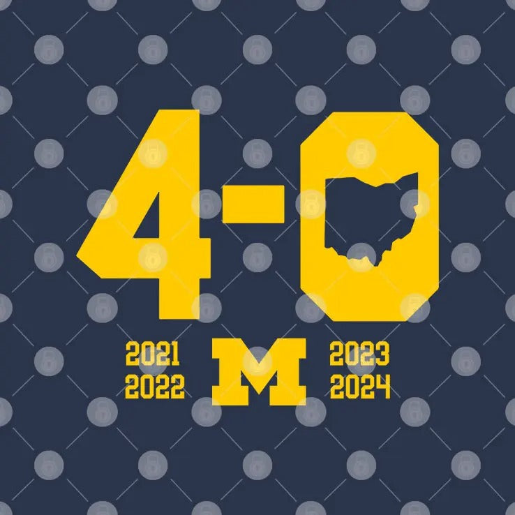 Michigan Wolverines 2024 Beat Ohio State Football 4 In A Row Shirt