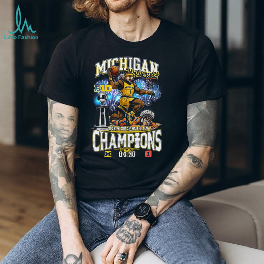 Michigan Wolverines 2025 26 Outright Big Ten Champions Basketball T Shirt