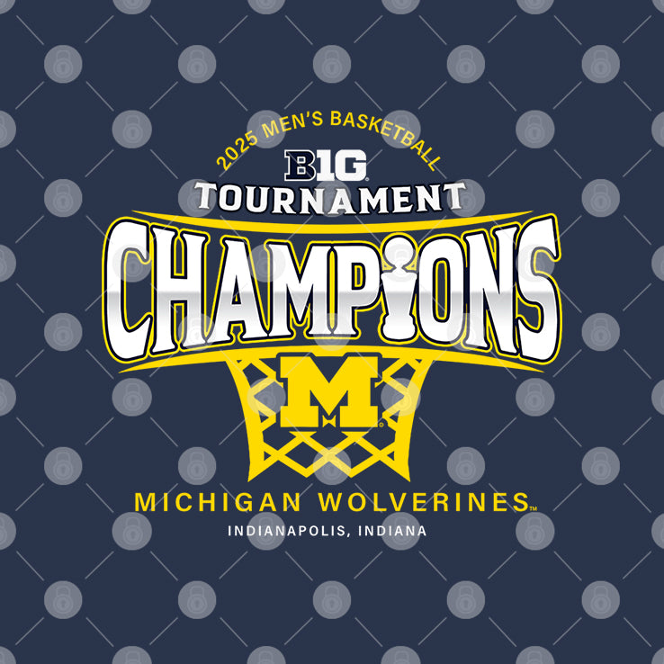 Michigan Wolverines 2025 Big Ten Tournament Champions Shirt