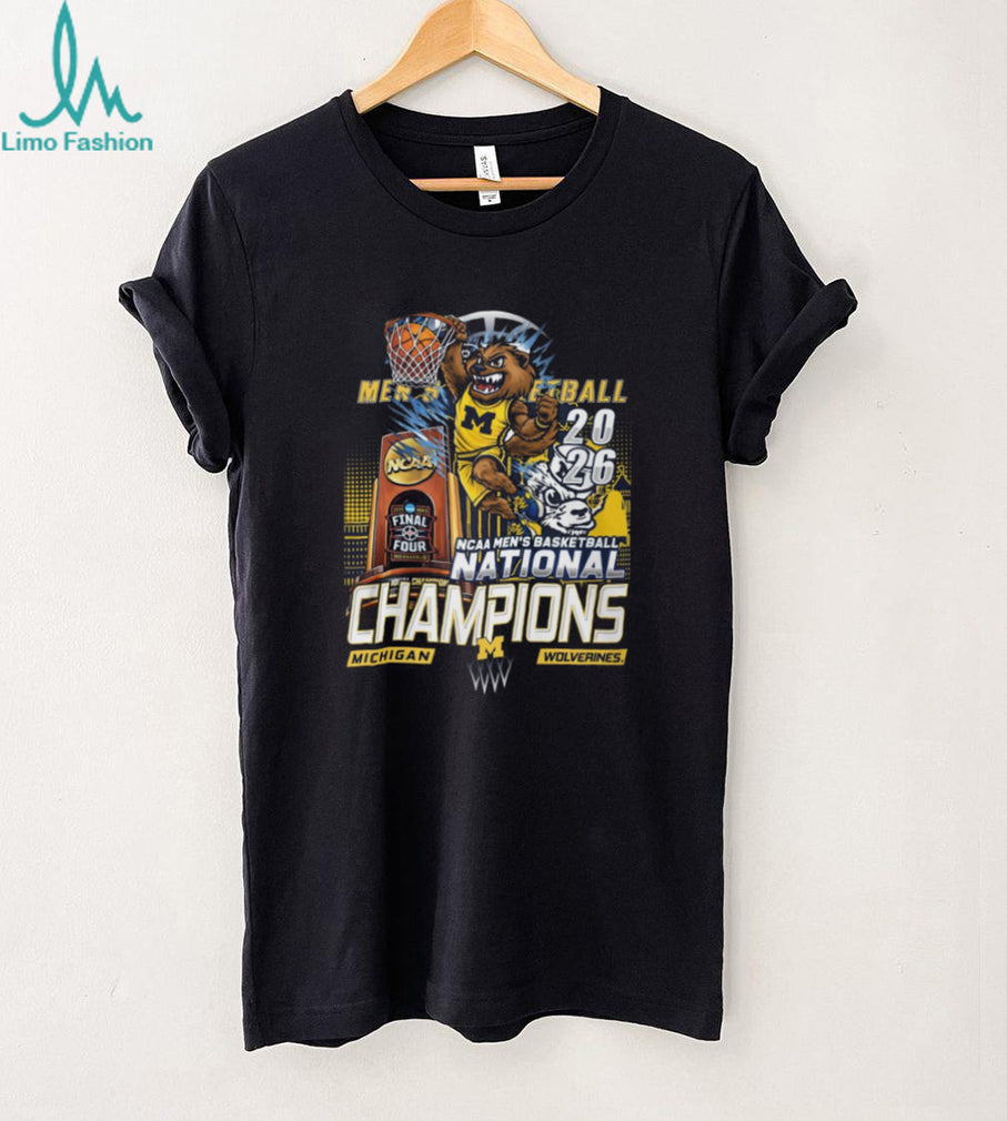 Michigan Wolverines 2026 Men’s Basketball National Champions Slam Dunk T Shirt