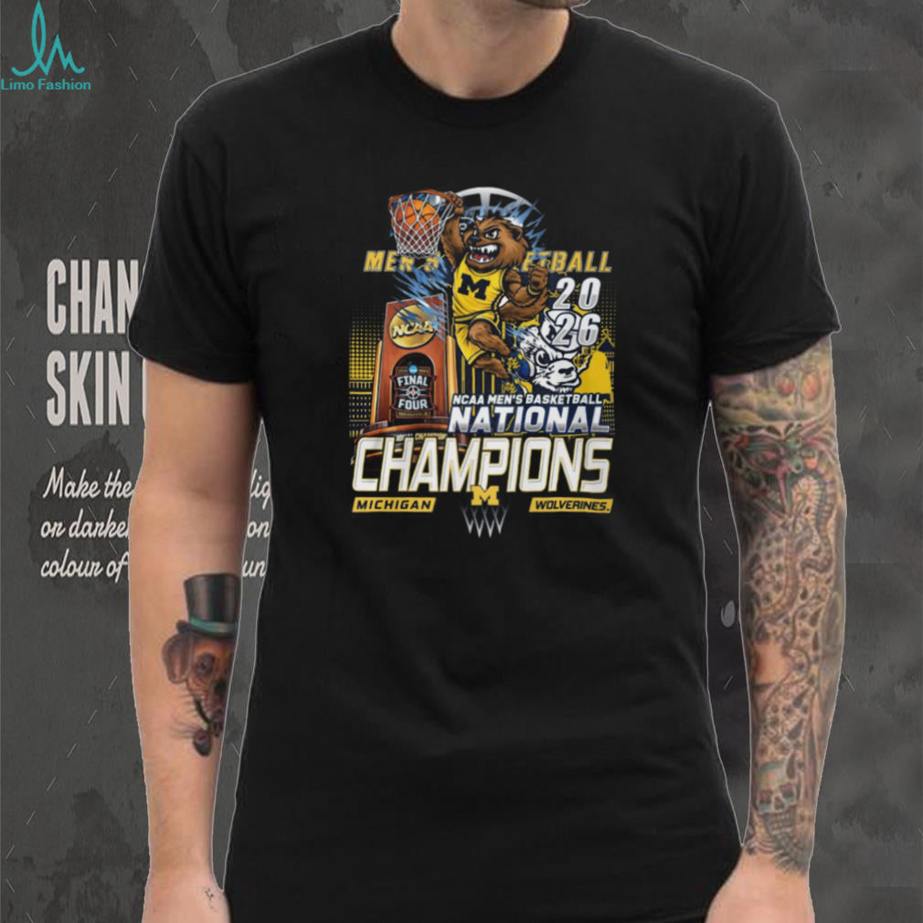 Michigan Wolverines 2026 Men’s Basketball National Champions Slam Dunk T Shirt