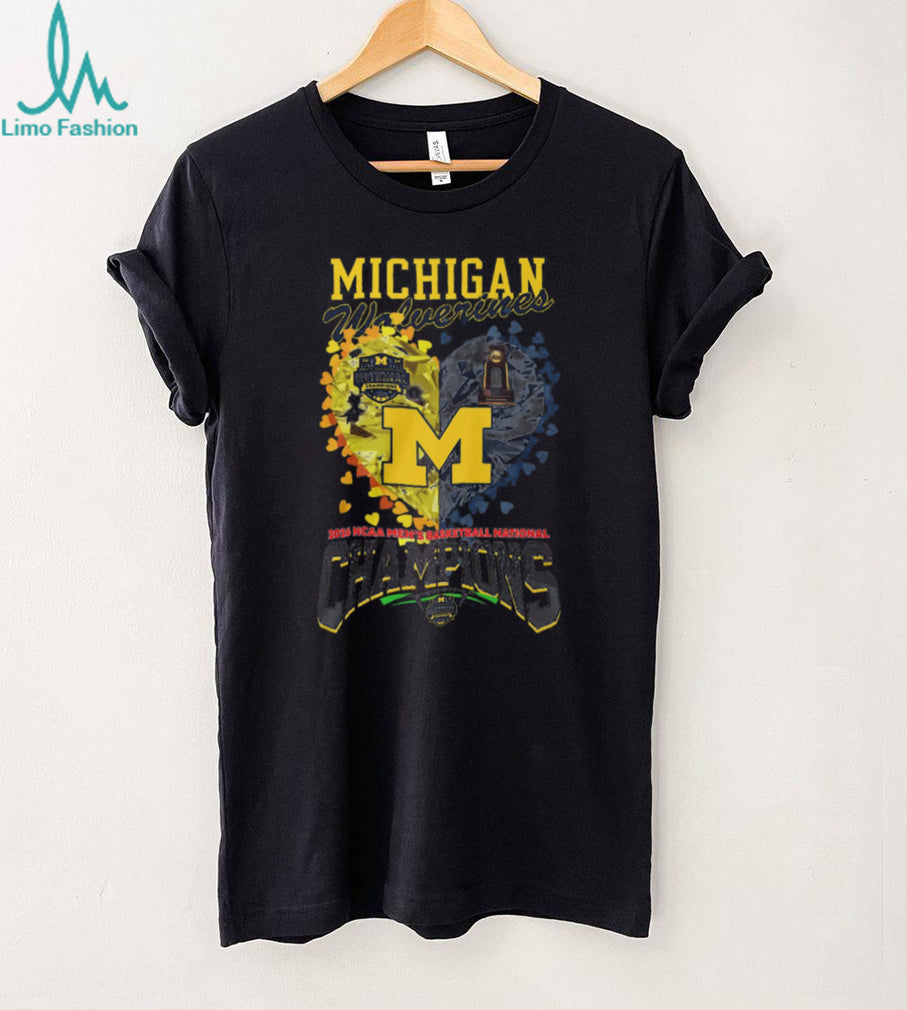 Michigan Wolverines 2026 NCAA Men’s Basketball National Champions Heart Diamond T Shirt