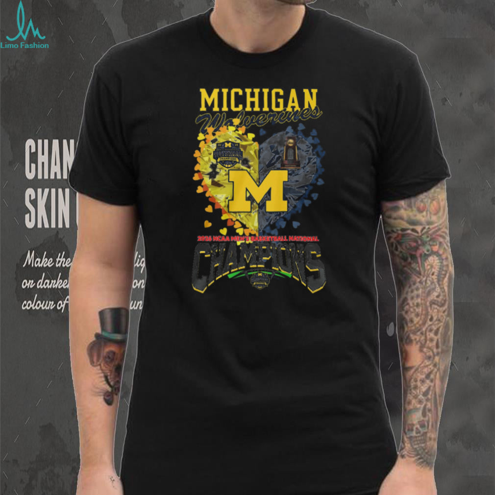 Michigan Wolverines 2026 NCAA Men’s Basketball National Champions Heart Diamond T Shirt
