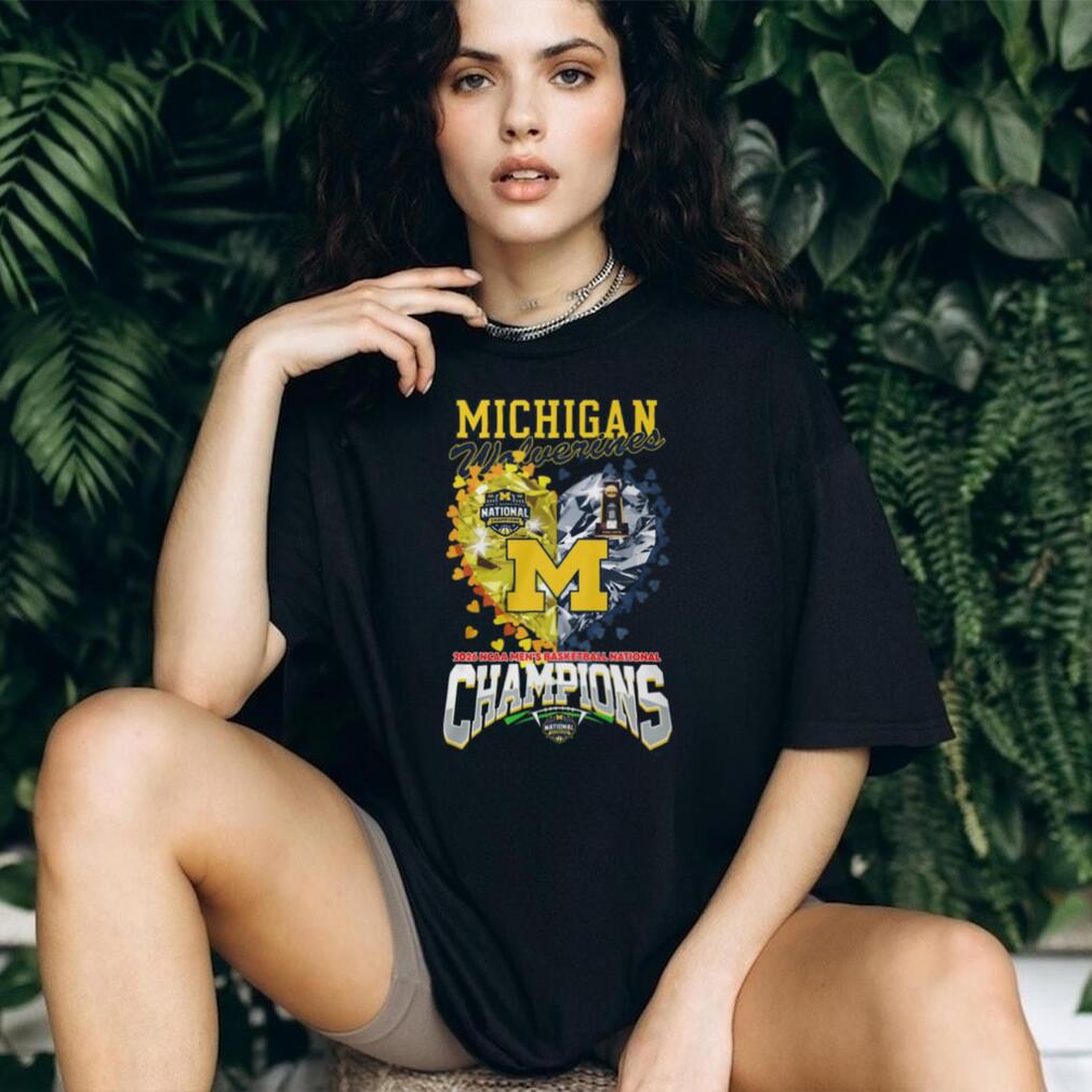 Michigan Wolverines 2026 National Champions Heart Diamond Graphic T Shirt