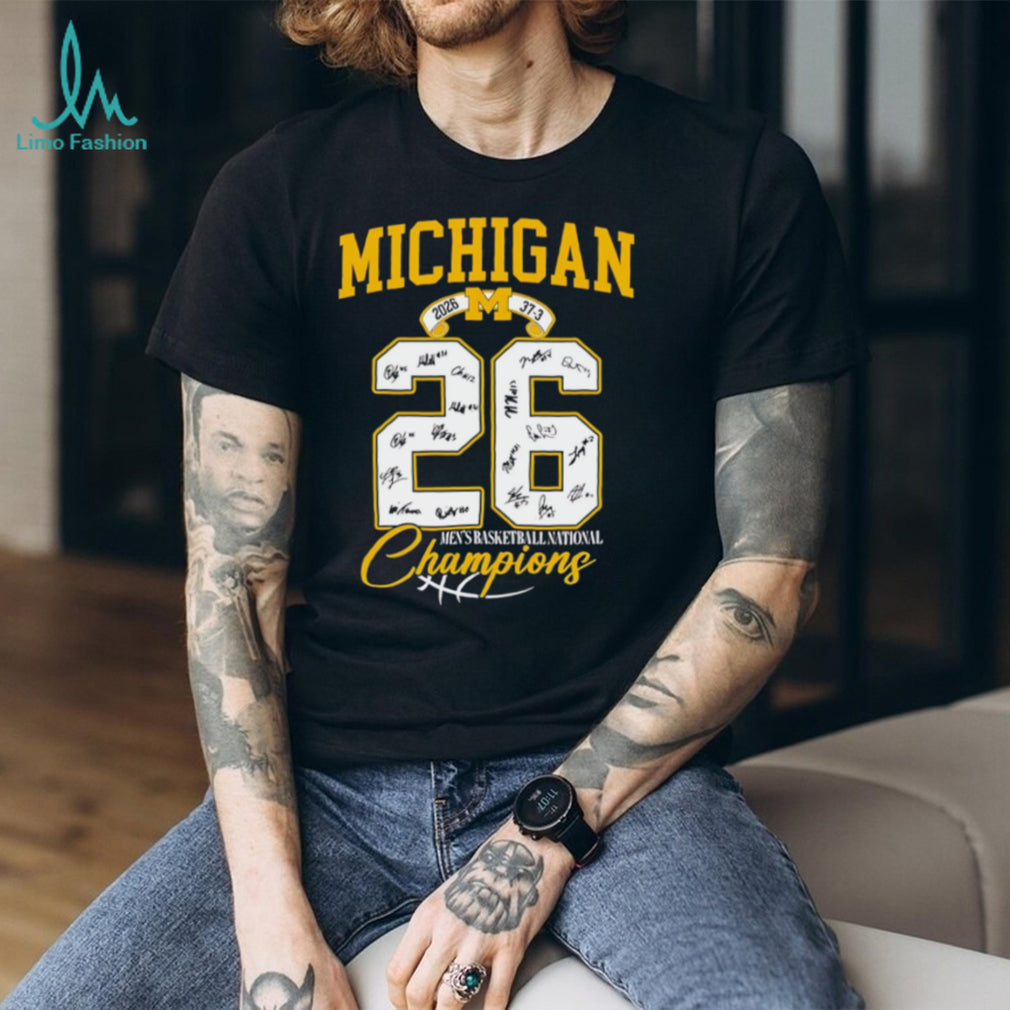Michigan Wolverines 2026 National Champions Number 26 Signature Series T Shirt